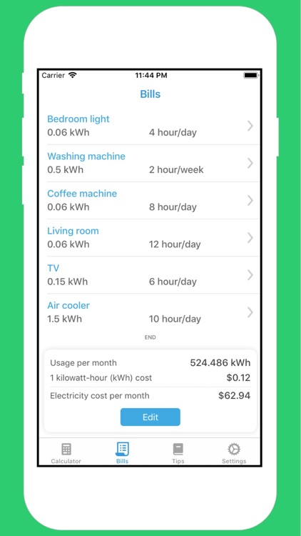 Electricity Bill Calculator $