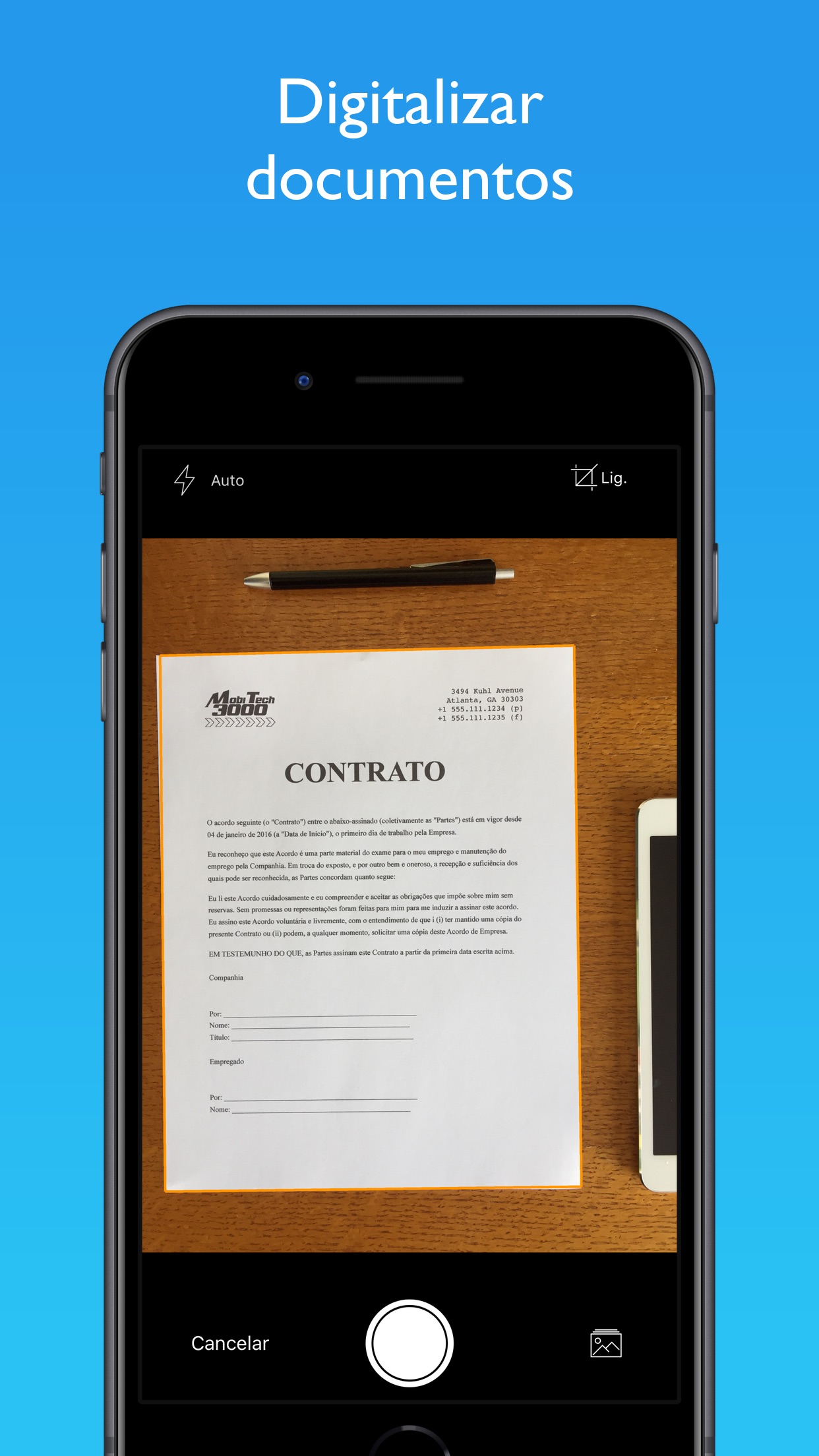 Screenshot do app JotNot Pro Scanner