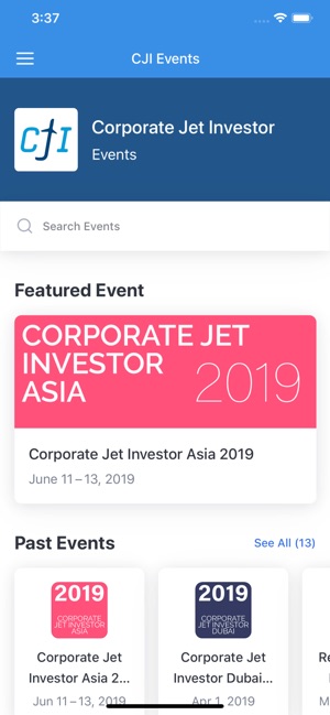 Corporate Jet Investor Events