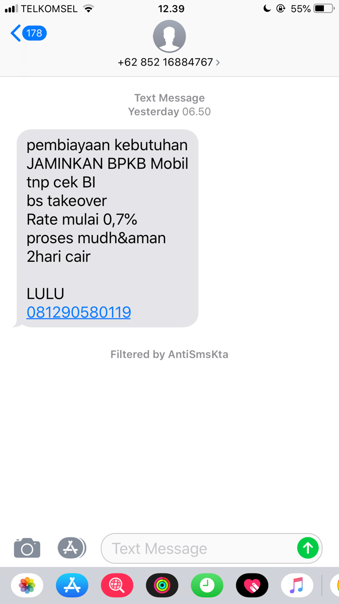 Anti SMS KTA