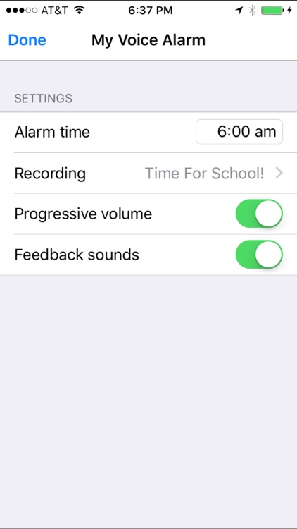 My Voice Alarm