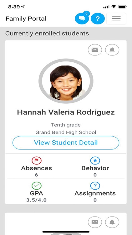 YES Prep Family Portal Mobile