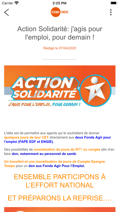 CFDT ENEDIS screenshot 4