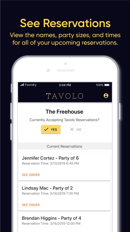 Tavolo - Restaurant Admin