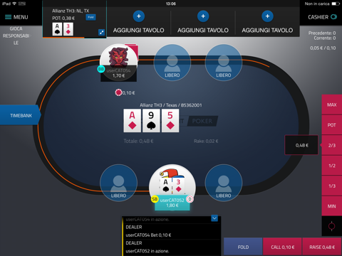 Lottomatica.it Poker screenshot 4