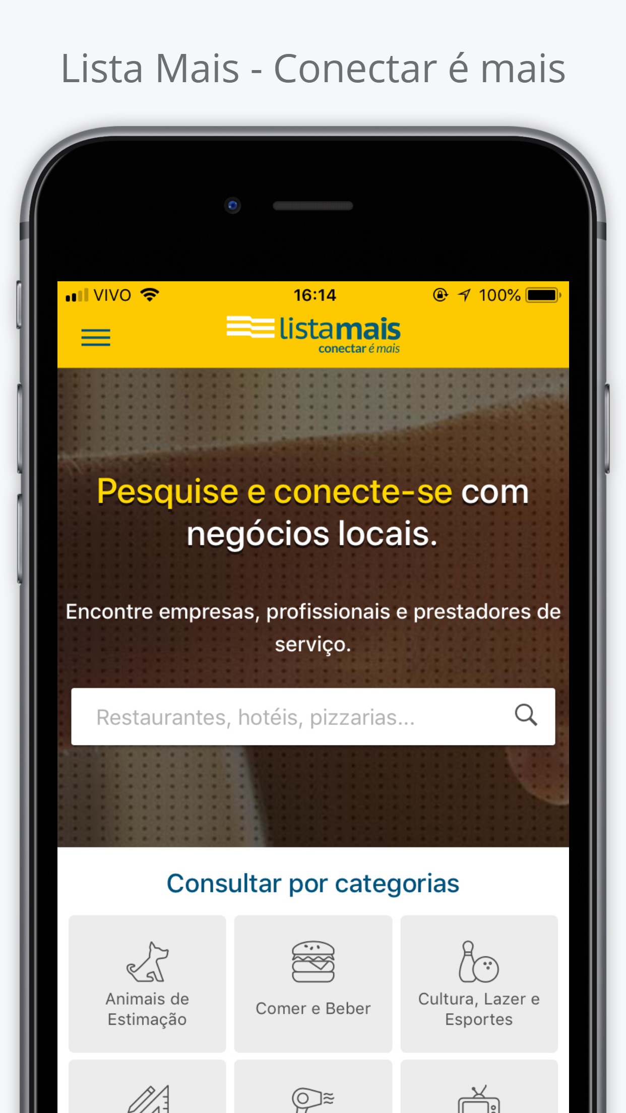 Screenshot do app Lista Mais