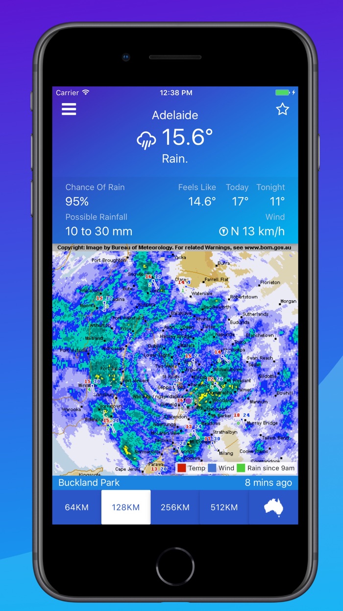 AUS Rain Radar - Bom radar