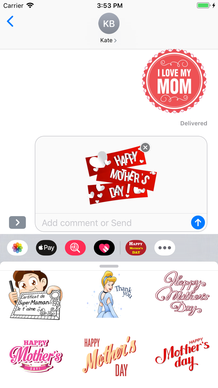 Mothers Day Stickers