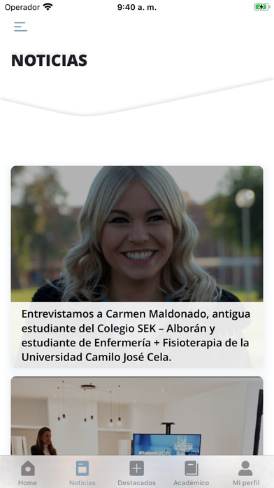 Universidad Camilo José Cela screenshot 3