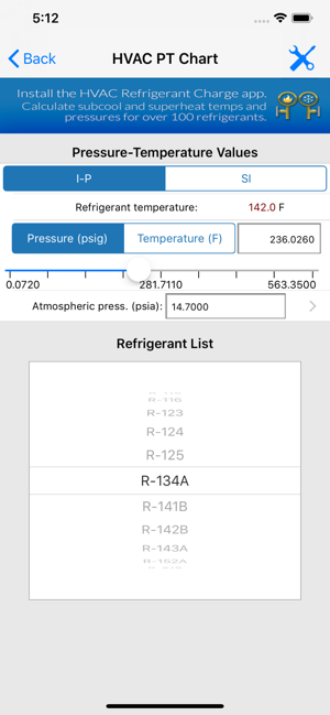 Refrigerant Tp Chart
