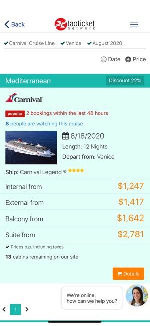 Ticketcarnival - Cruises(圖2)-速報App