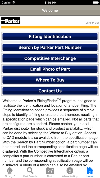 Parker Fitting Finder