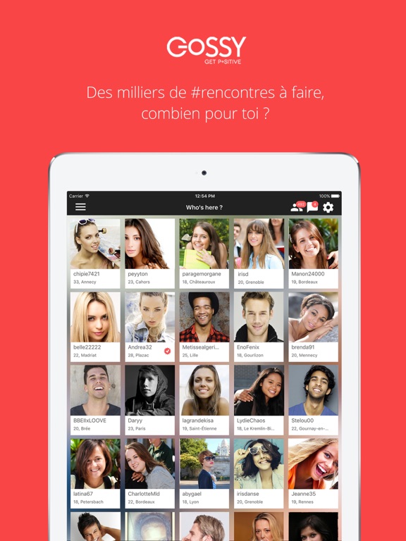 Screenshot #4 pour Gossy : Chat & Rencontre