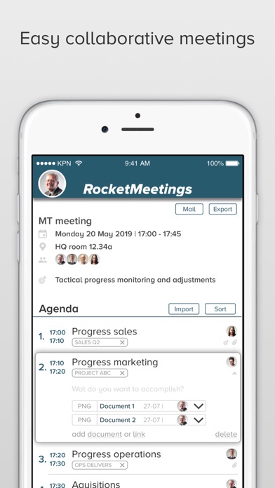 How to cancel & delete RocketMeetings from iphone & ipad 2