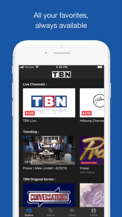 TBN: Watch TV Live & On Demand
