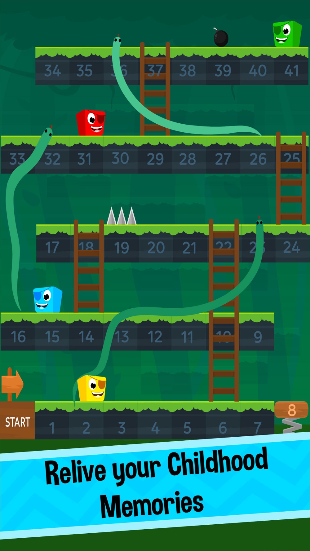 Snakes Ladders - Board Games Free Download App for iPhone - STEPrimo.com
