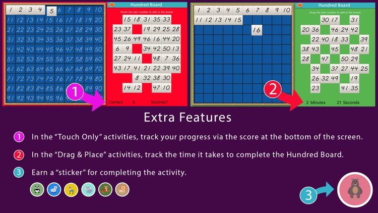 Hundred Board -Montessori Math screenshot-3