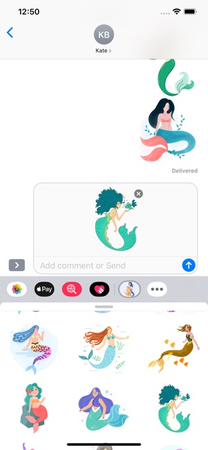 Queen Mermaid Stickers(圖3)-速報App