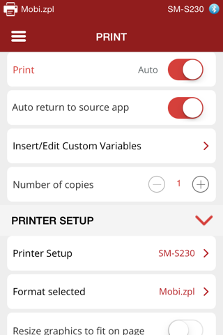 Mobi Print Pro screenshot 2