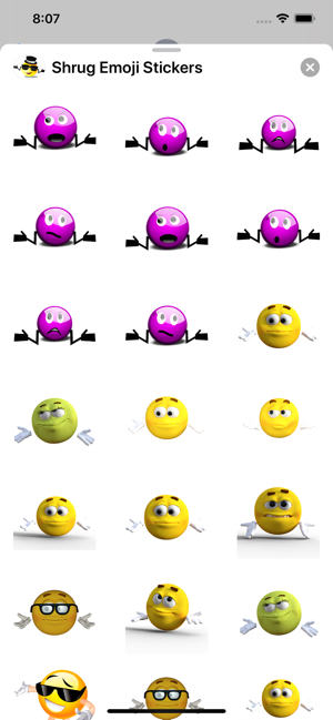 Shrug Emoji Sticker Pack(圖5)-速報App