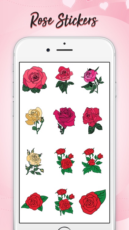 Rose Day Stickers