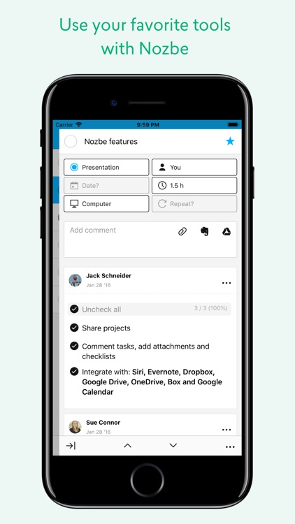 Nozbe: Productive team screenshot-3