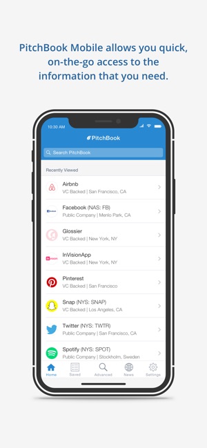 PitchBook Mobile