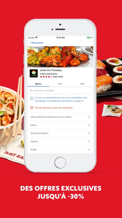 Just Eat FR - Livraison Repas screenshot-3