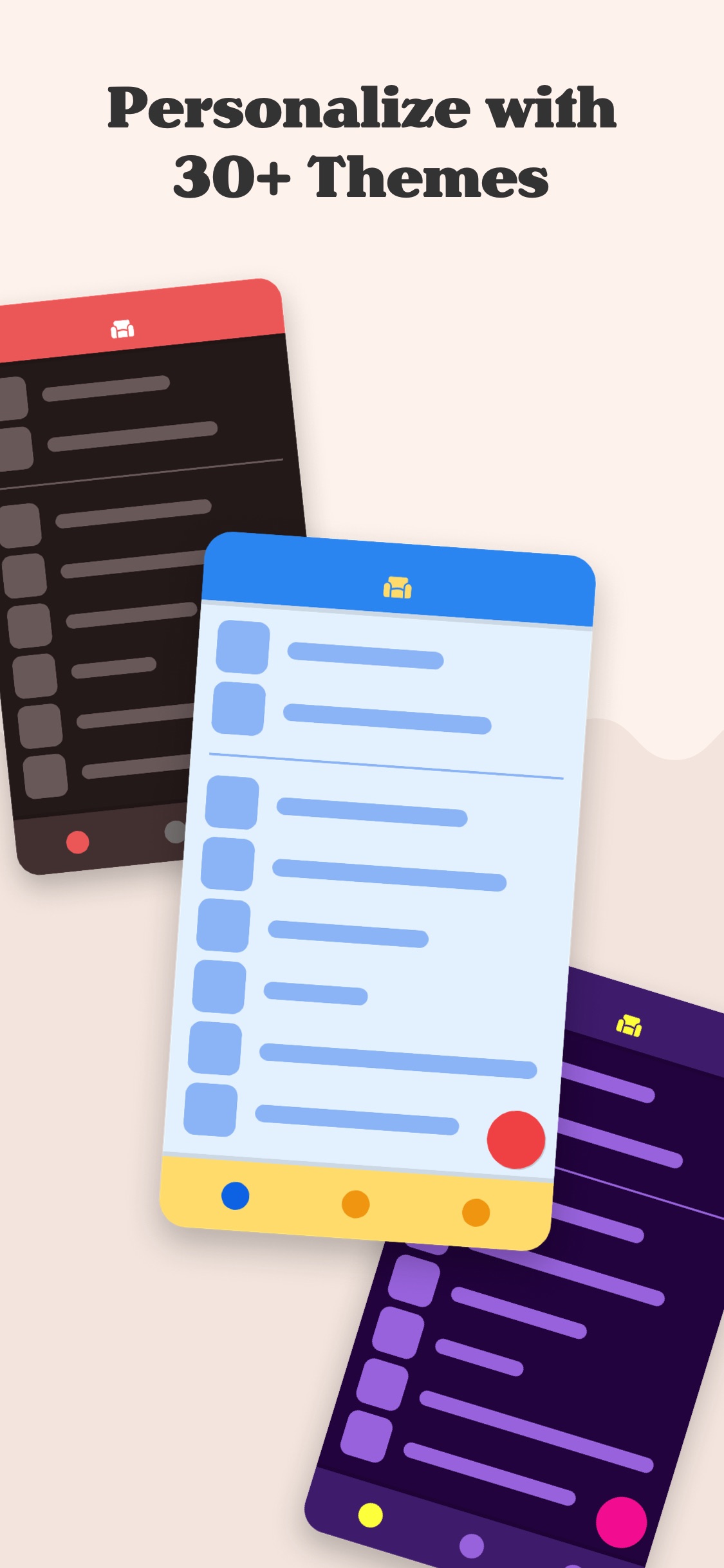 Screenshot do app Sofa: Downtime Organizer
