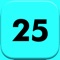 Simple brain training game that only pushes the numbers from 1 to 25 in order