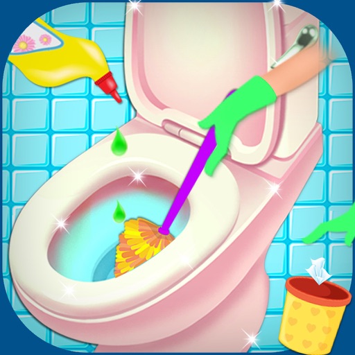 Dirty Bathroom Cleaning icon