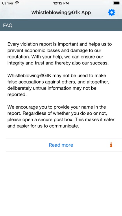 Whistleblowing@GfK App