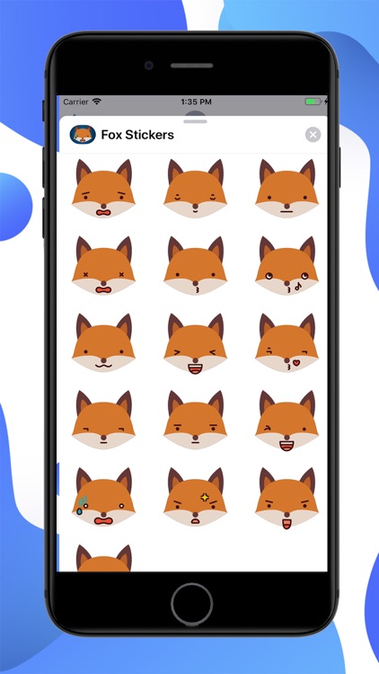 Fox Funny Emoji Stickers