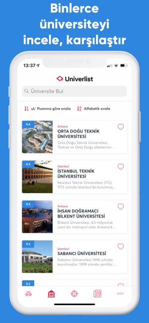 UniverList - Üniversite Tercih(圖2)-速報App