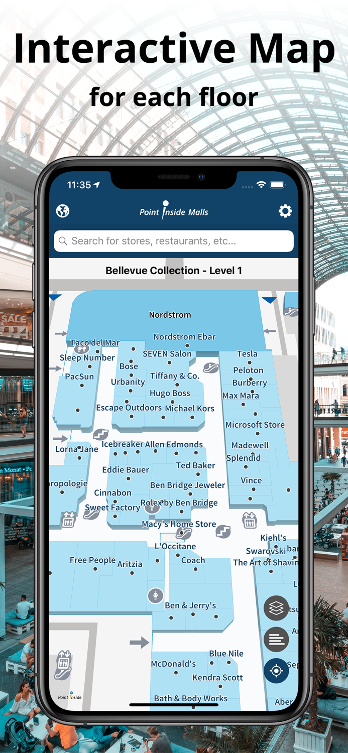 Malls by Point Inside