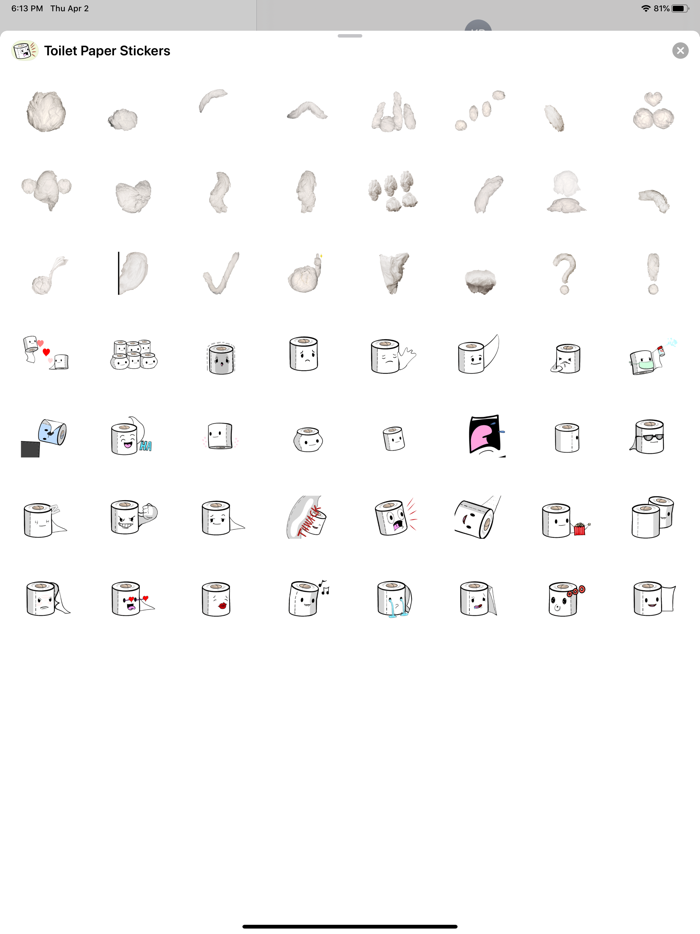 Toilet Paper Stickers Pro