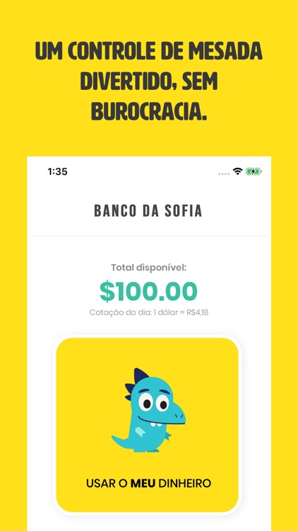 O Meu Banco controle de mesada