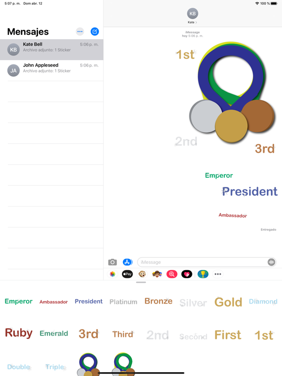Screenshot #4 pour Award Presentation Stickers