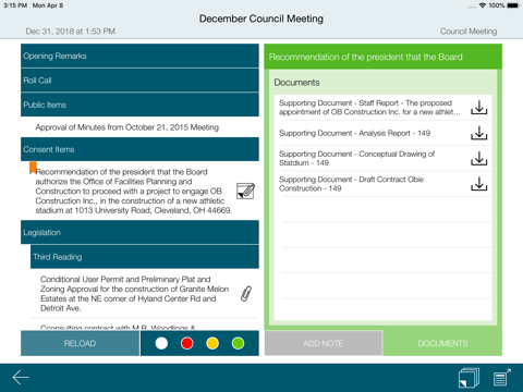 OnBase Agenda To Go - náhled