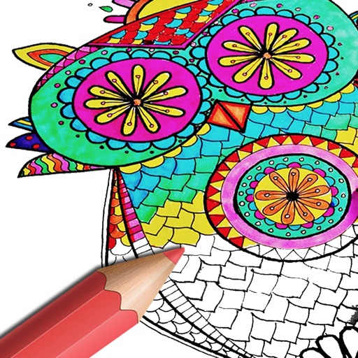 Birds Mandala Coloring - Relax