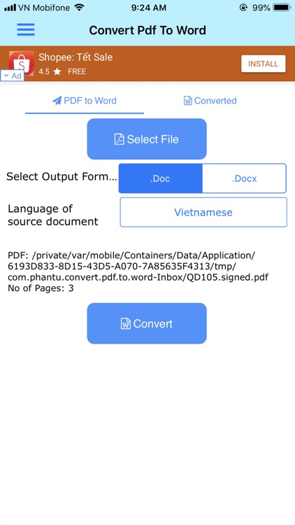 Convert PDF to Word 2020 screenshot-1