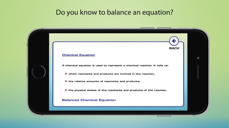 Balancing Chemical Equations