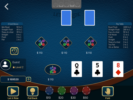 Hacks for Let it Ride Poker Casino