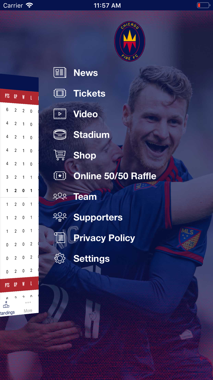 Chicago Fire FC Mobile App