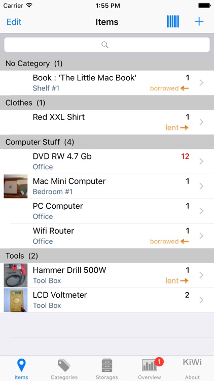 Items & Storage & Inventory screenshot-0