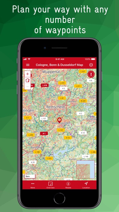 Cologne, Bonn & Dusseldorf Map Screenshot 9
