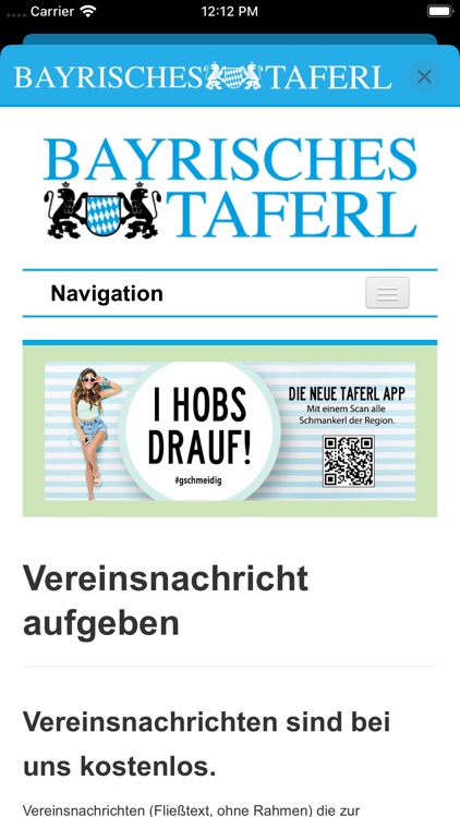 Taferl App