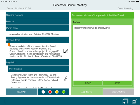 OnBase Agenda To Go - náhled