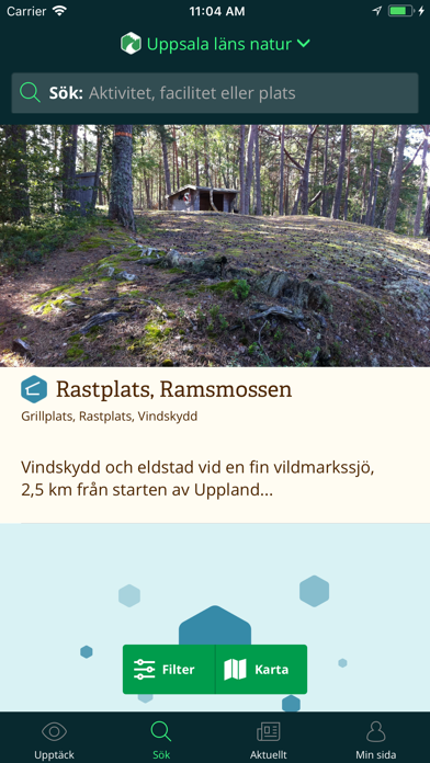 Uppsala läns Naturkarta screenshot 2