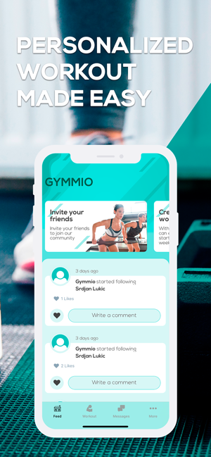 GYMMIO : Fitness & Diet App